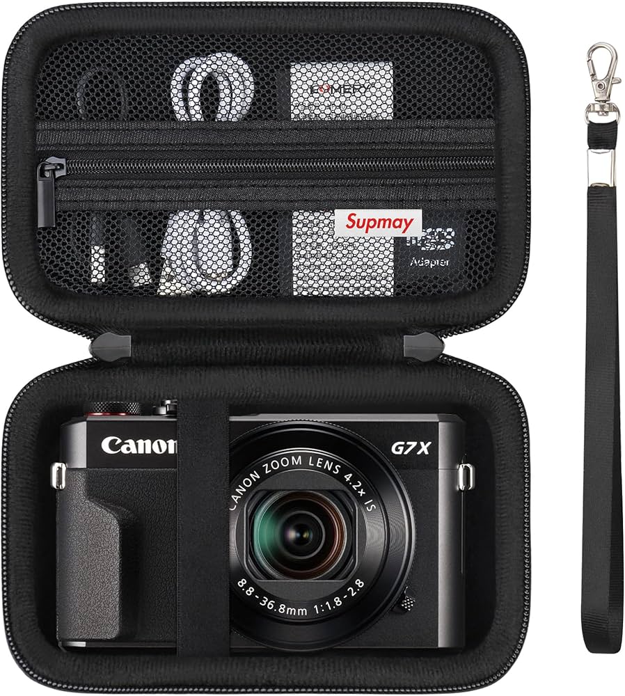 Supmay Hard Travel Case Canon Powershot G7 X Mark II/G7 X Mark III