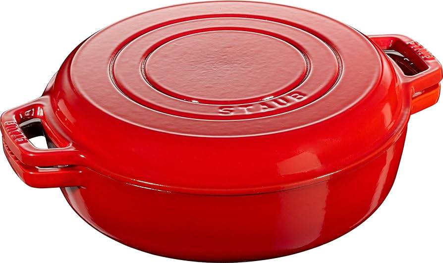 Amazon｜staub ストウブ 「 スキヤキ&グリル チェリー 26cm 」 両手