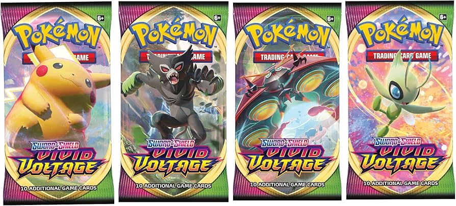 Amazon.com: Pokemon Vivid Voltage 4 Booster Packs : Toys & Games