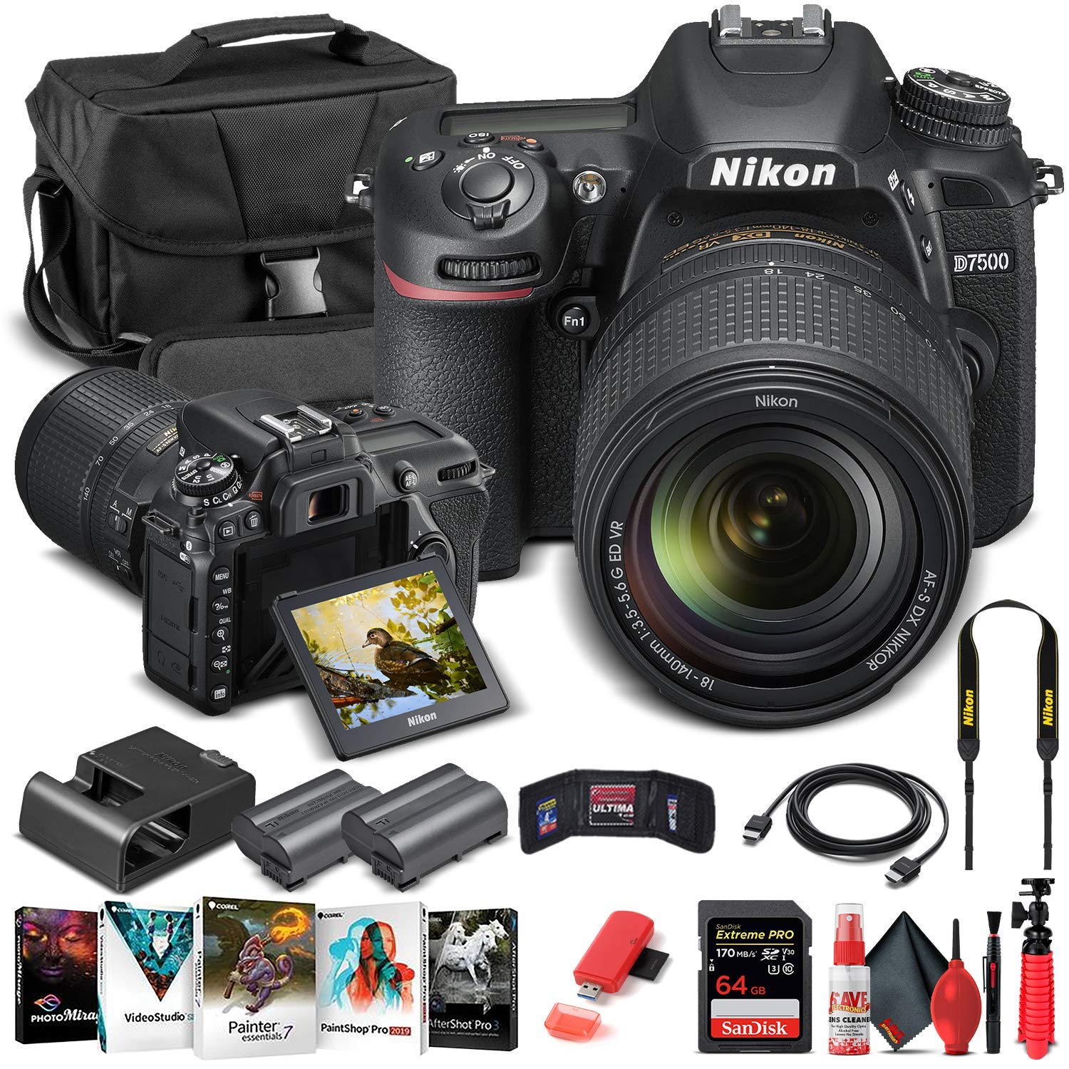 Amazon.com : Nikon D7500 DSLR Camera with 18-140mm Lens (1582) +
