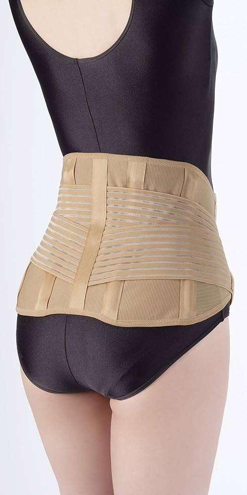Amazon | 接骨院の先生が監修した腰コルセット ベージュ M-L