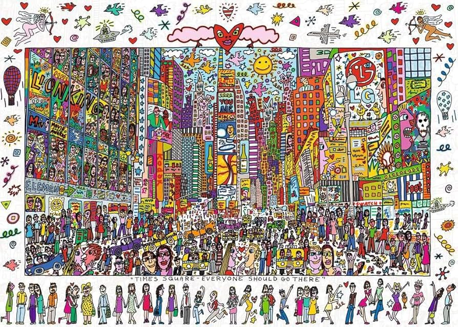 Amazon.com: Ravensburger James Rizzi: Times Square 1000 Piece