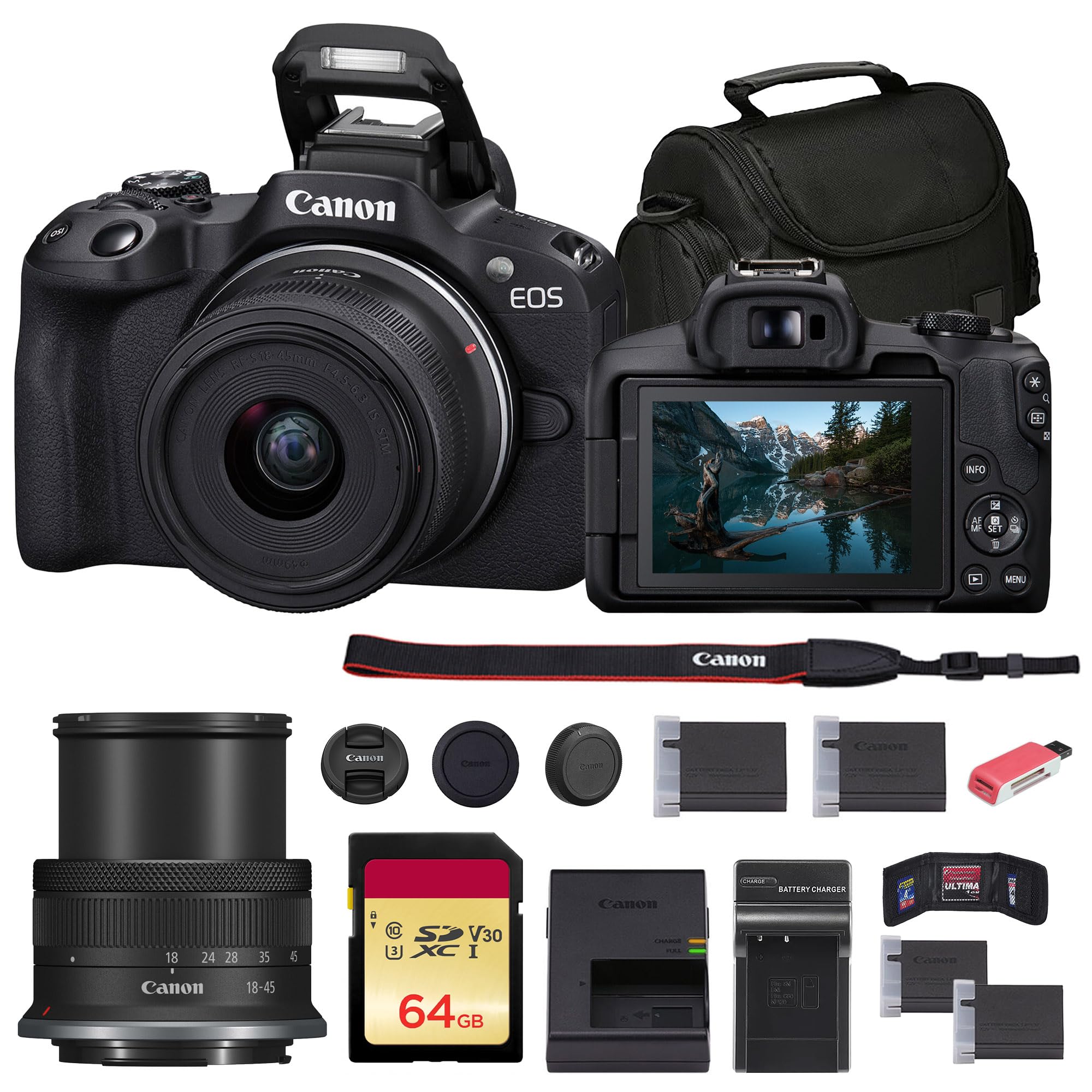 Amazon.com : Canon EOS R50 Mirrorless Camera with 18-45mm Lens