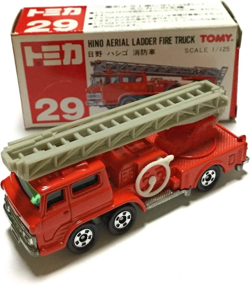 Amazon | トミカ 29 日野 ハシゴ 消防車 | ミニカー・ダイキャストカー