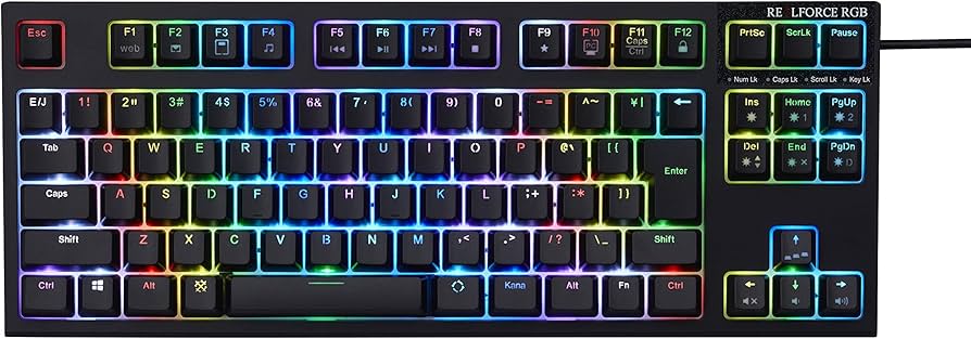 Amazon.co.jp: 東プレ REALFORCE RGB TKL R2TLA-JP4G-BK 日本語配列 PC