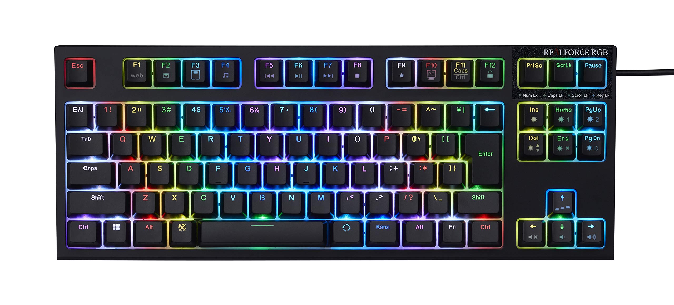 Amazon.co.jp: 東プレ REALFORCE RGB TKL R2TLA-JP4G-BK 日本語配列 PC