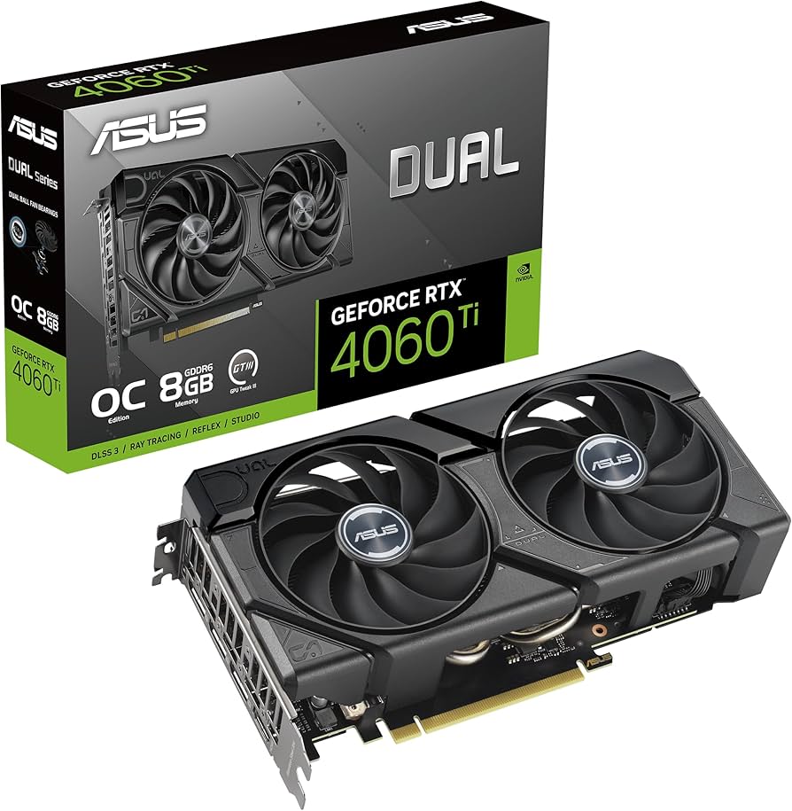 ASUS Dual GeForce RTX™ 4060 Ti EVO OC Edition 8GB GDDR6 (PCIe 4.0