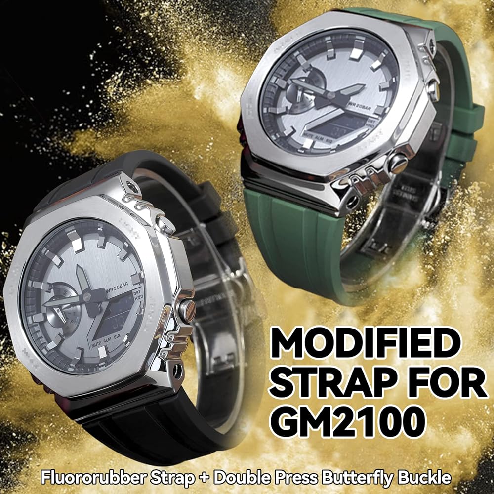 Amazon.co.jp: Casioak MODキット 互換 フッ素ゴム ストラップ 改良