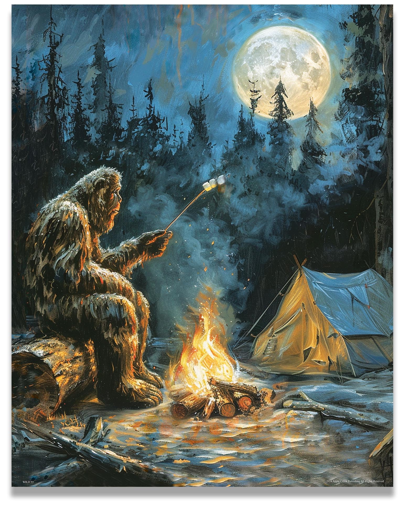 Amazon.com: Apple Creek Midnight Visitor - Bigfoot Poster