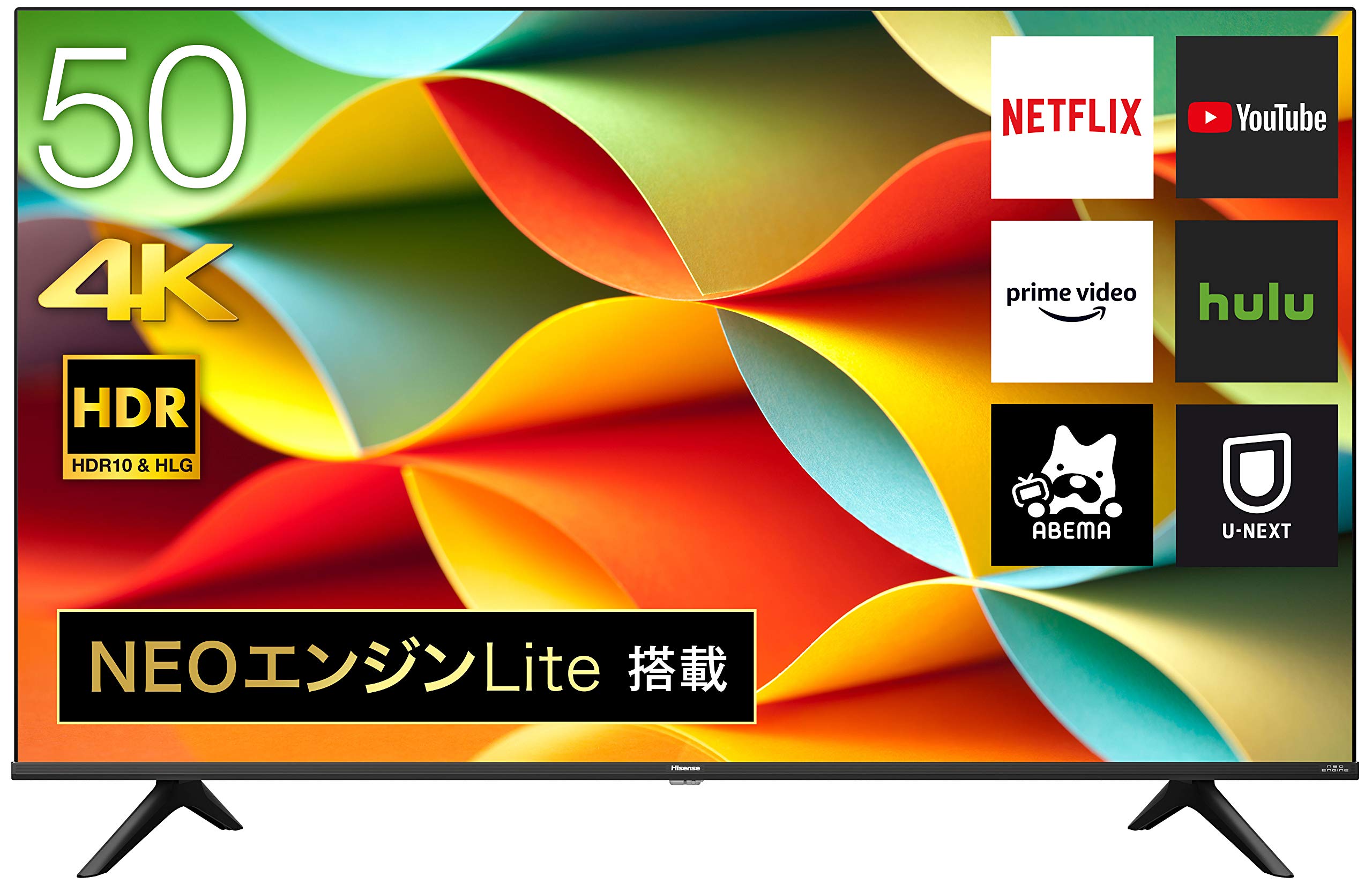 Amazon | ハイセンス 50V型 4Kチューナー内蔵 液晶テレビ 50A6G Amazon