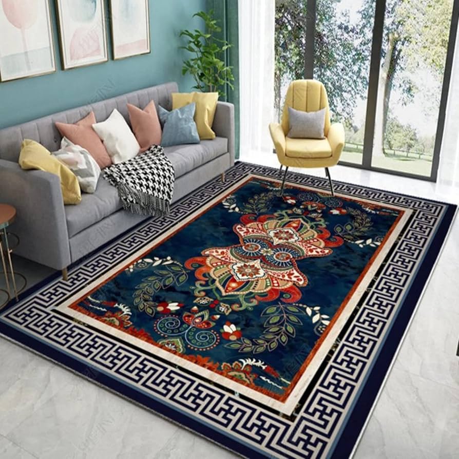 Amazon｜ラグ ラグマット オリエンタル 柄 おしゃれ 160*230 洗える