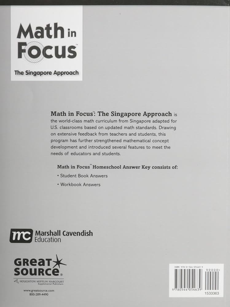 Math in Focus - Singapore Math: Homeschool, Grade 5: Houghton