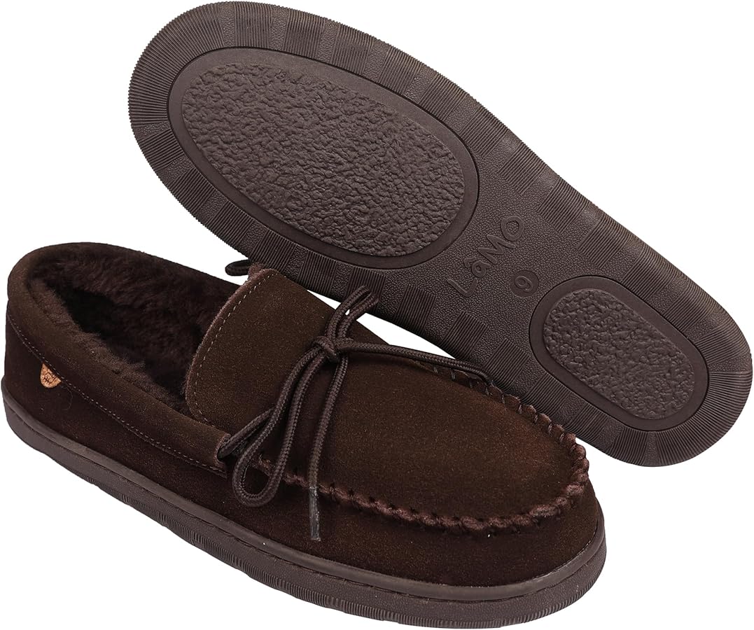Amazon.com | Lamo Men's Theo Moccasins for Men - Premium Suede