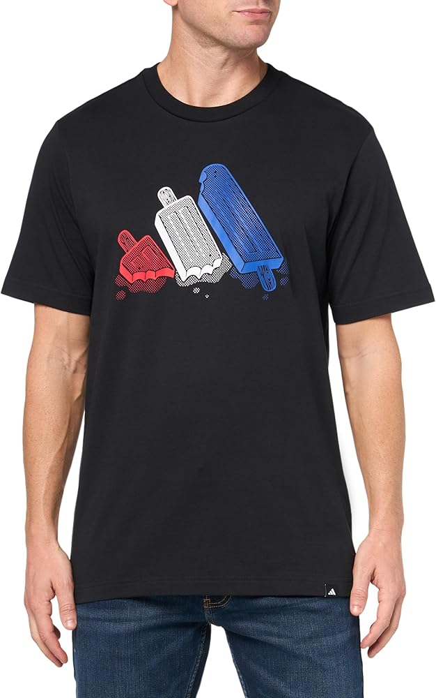 Amazon.com: Adidas Men's Lounge Ice Sportswear T-Shirt, Black, X