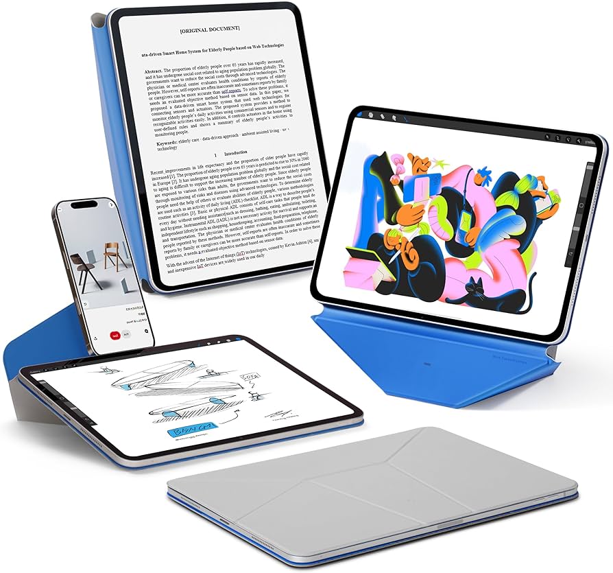 Amazon.com: MOFT Dynamic Folio Case for iPad mini 7th A17 Pro 2024