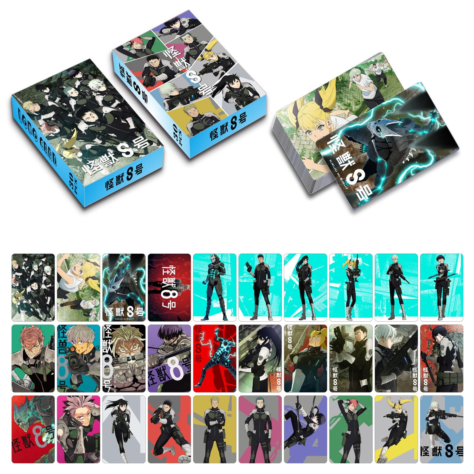 Amazon.co.jp: 怪獣8号 LOMOカード 30枚 トレカ 日比野カフカ 亜白ミナ