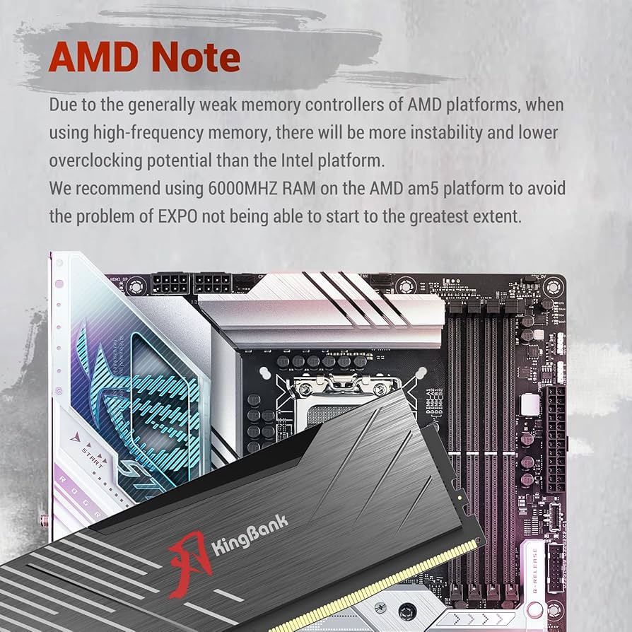 Amazon.co.jp: Computer Ram KingBank DDR5 32GB (2x16GB) 6800MHz 1.4