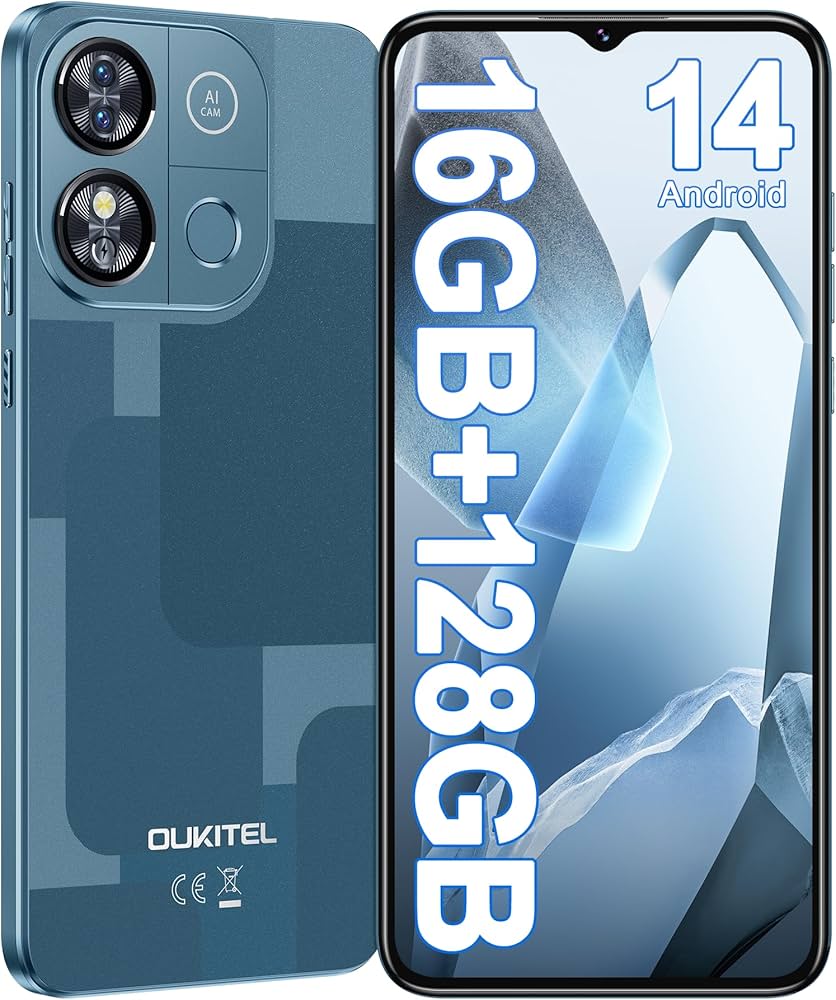 OUKITEL C57 Pro SIM-Free & Unlocked Mobile Phones, 16GB+128GB/1TB