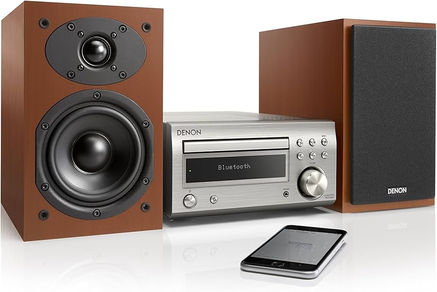 Amazon.co.jp: Denon CDミニコンポ プレミアムシルバー/チェリー [RCD