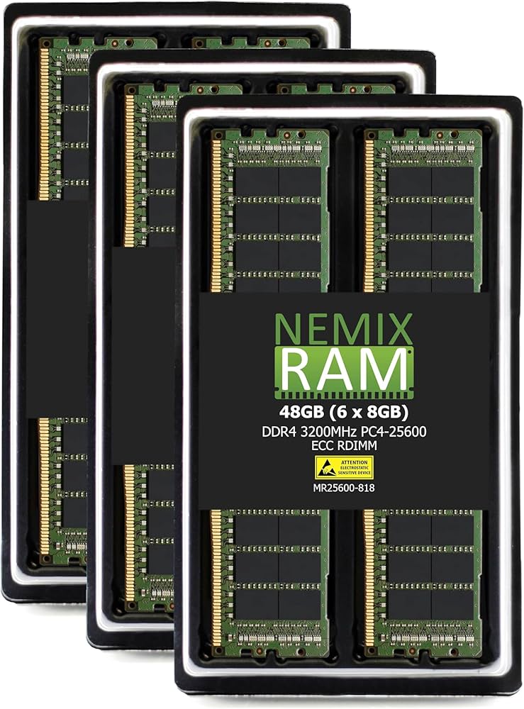 Amazon.co.jp: NEMIX RAM 48GB (6X8GB) DDR4 3200MHZ PC4-25600 1Rx8