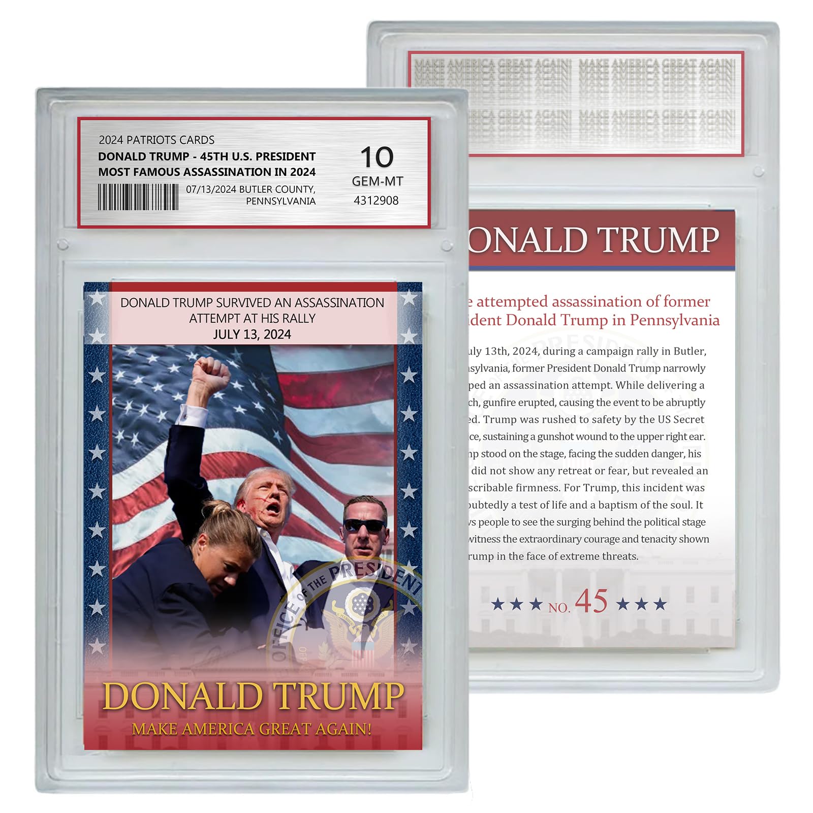 Amazon.com: Trump Trading Card - Donald Trump Collectibles, GEM