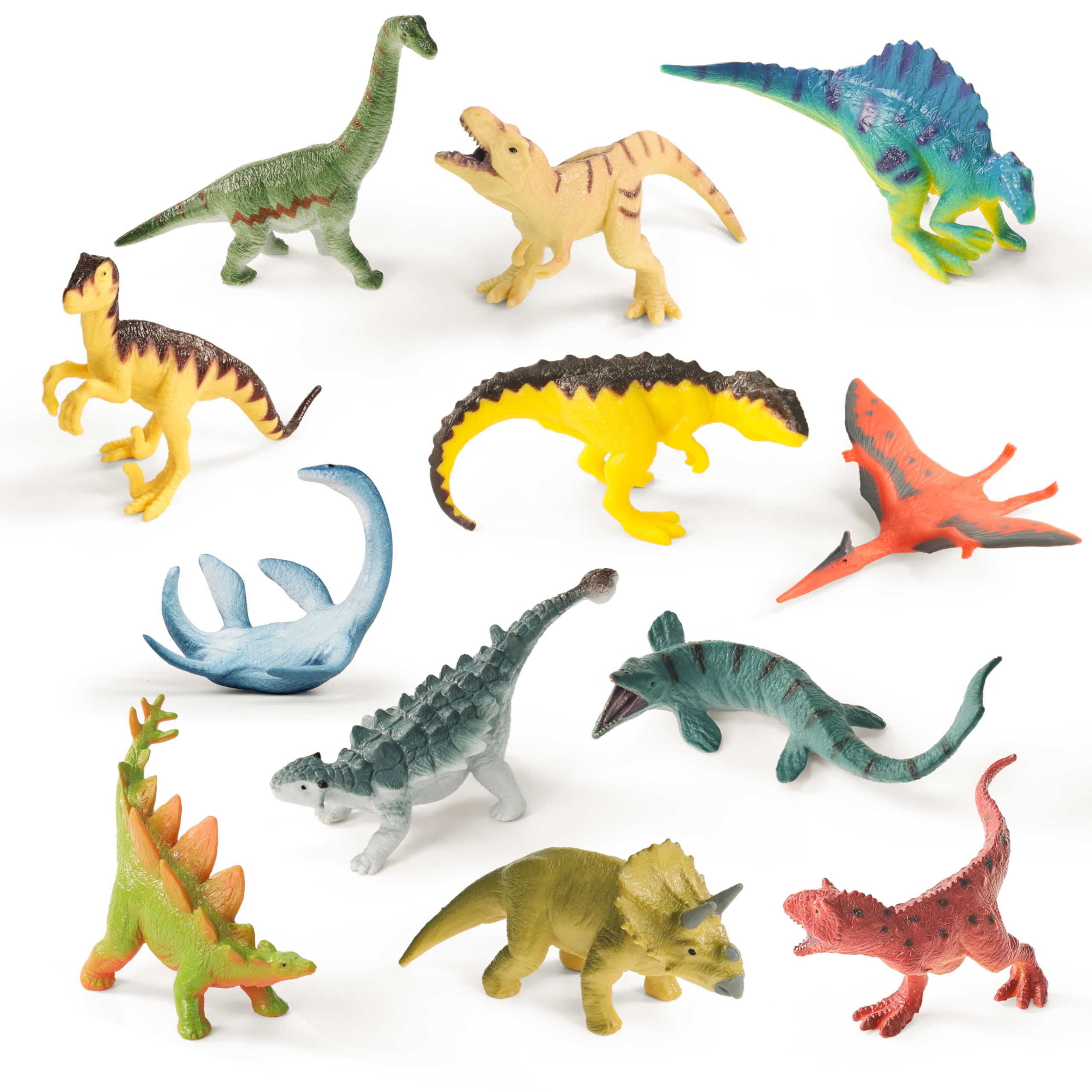 Amazon.com: RECUR Dinosaur Figure Toys Mini Dino Figurines for