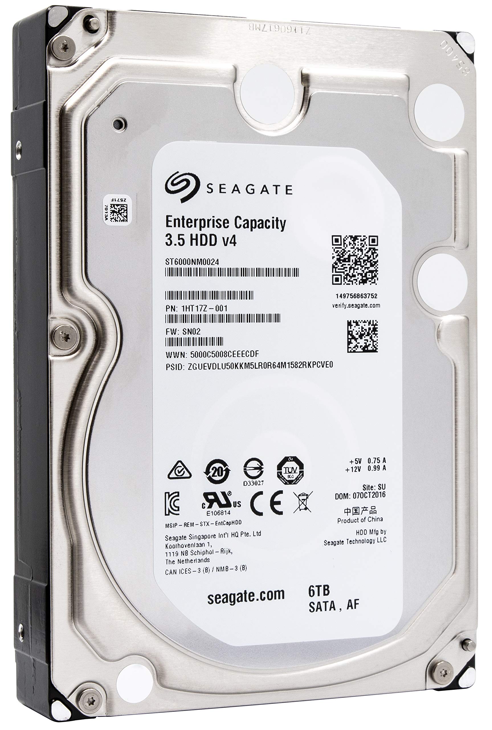 Amazon.com: Seagate Enterprise Capacity 3.5 HDD 6TB 7200 RPM 512e