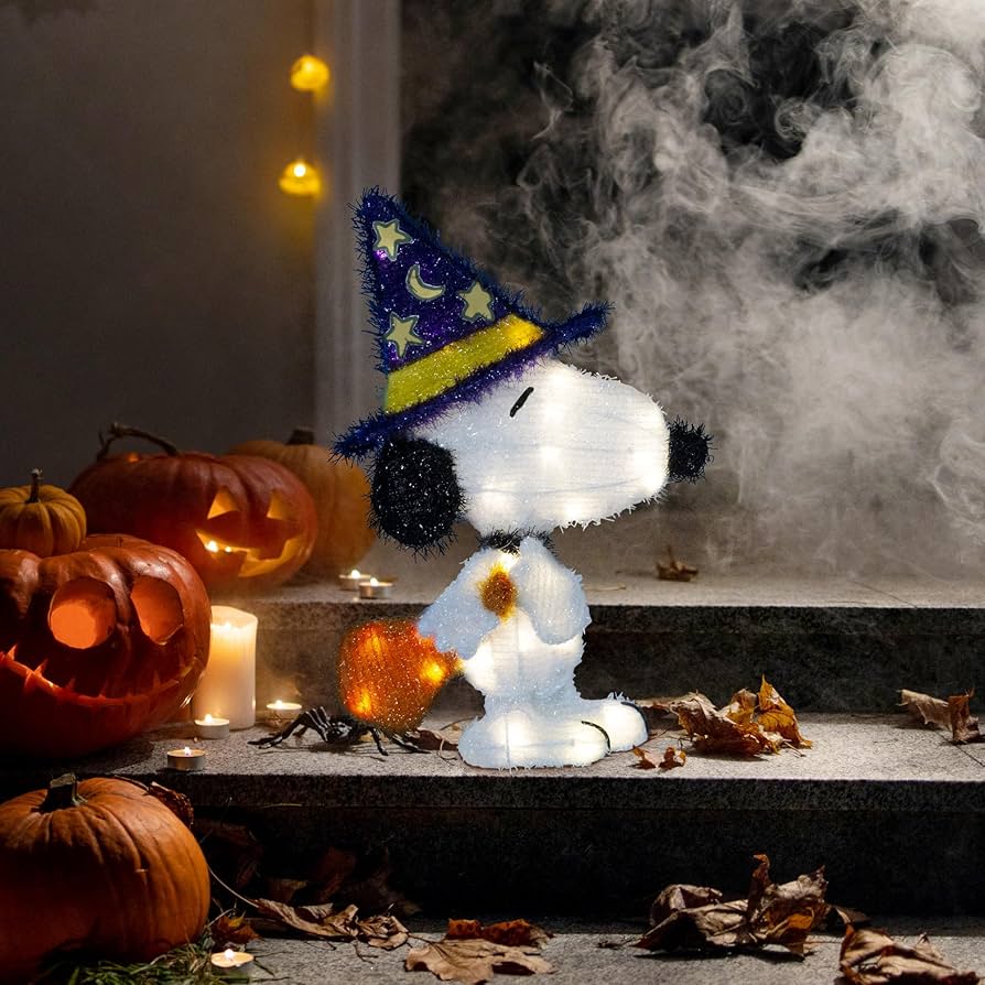Amazon.com: 18 Inch Peanuts Halloween Snoopy in Wizard Hat Holiday