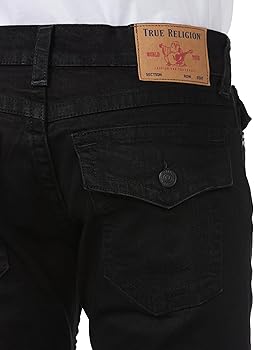 True Religion Men's Ricky Straight Leg Jeans with Back Flap