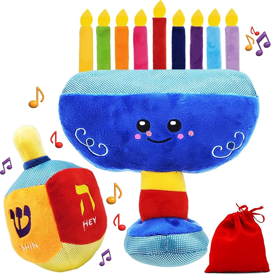 Amazon.co.jp: The Dreidel Company ハヌカー ぬいぐるみ 本枝の燭台と