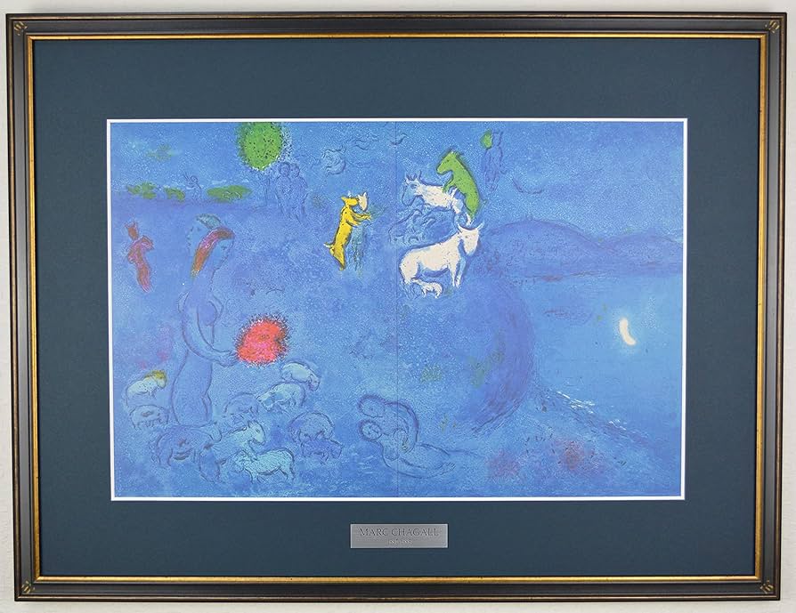 Amazon | マルク シャガール 『春【ダフニスとクロエ】』 絵画 1977年