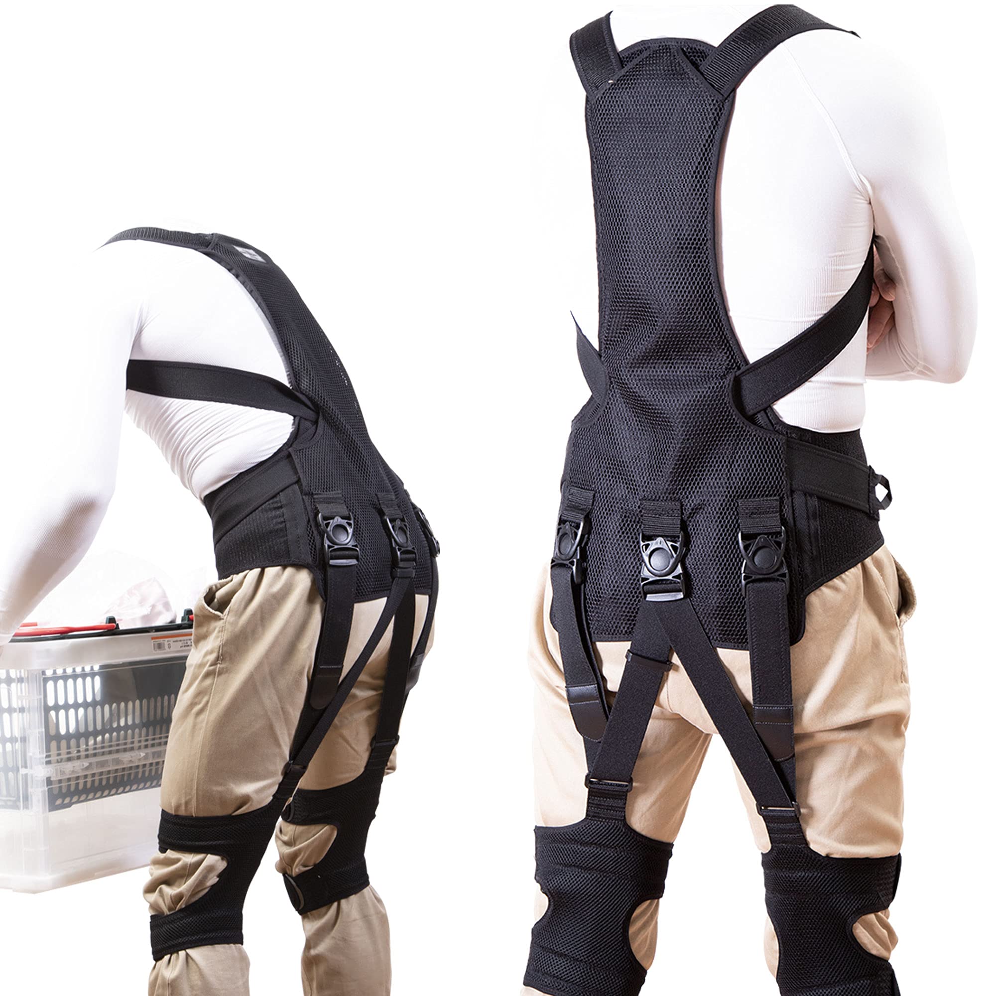 Amazon.co.jp: ワーキングパワースーツX（L・ブラック）ワーキング