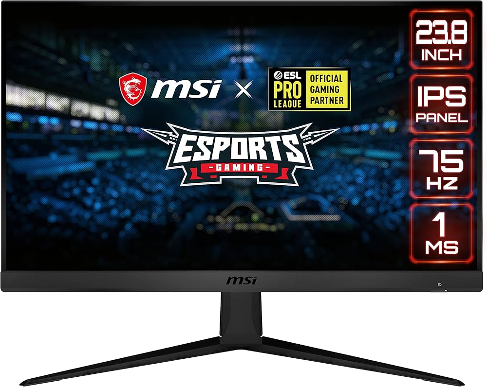 MSI Optix G241V E2 Esports Gaming IPS Monitor - 23.8 Inch, 16:9