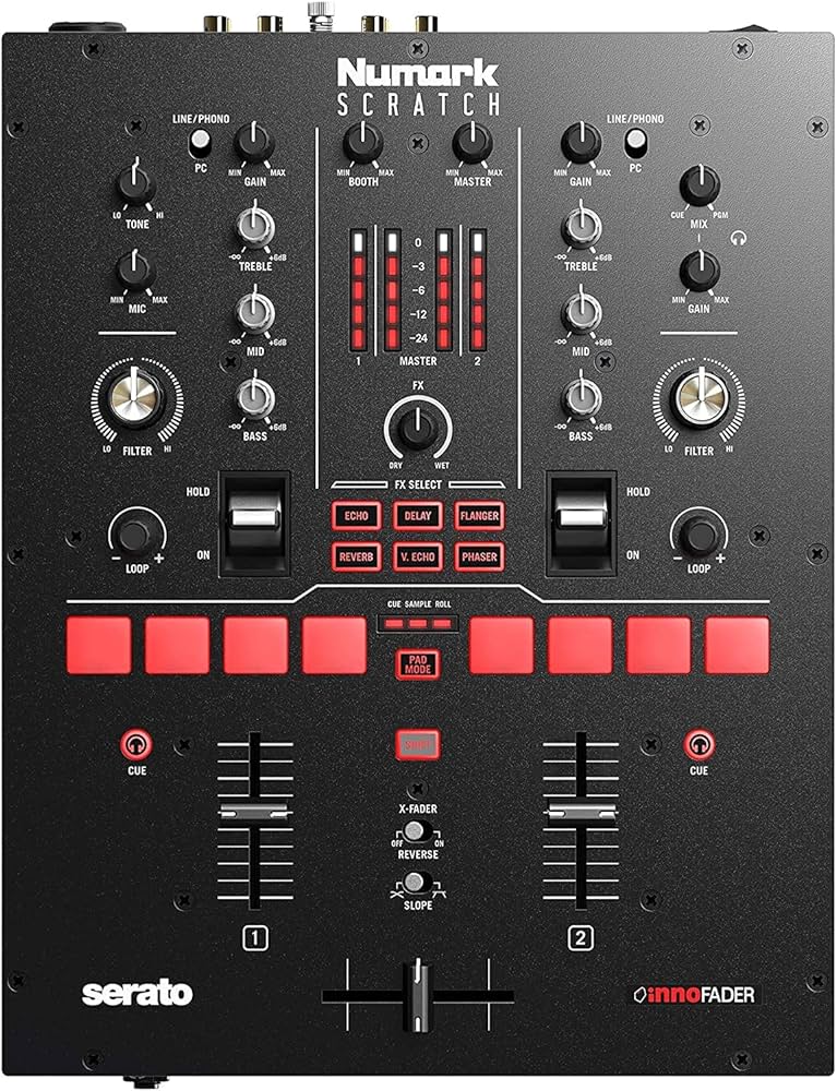 Numark Scratch Two-Channel DJ Scratch Mixer for Serato DJ Pro