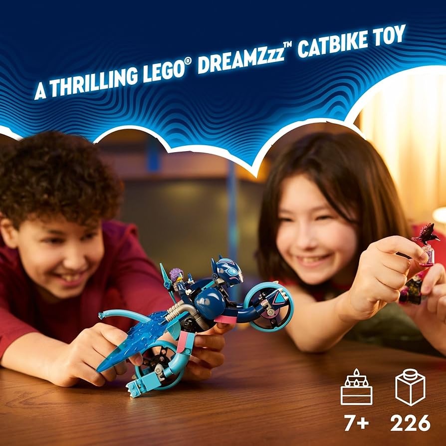Amazon.com: LEGO DREAMZzz Zoey's Cat Motorcycle Bike Toy with 2