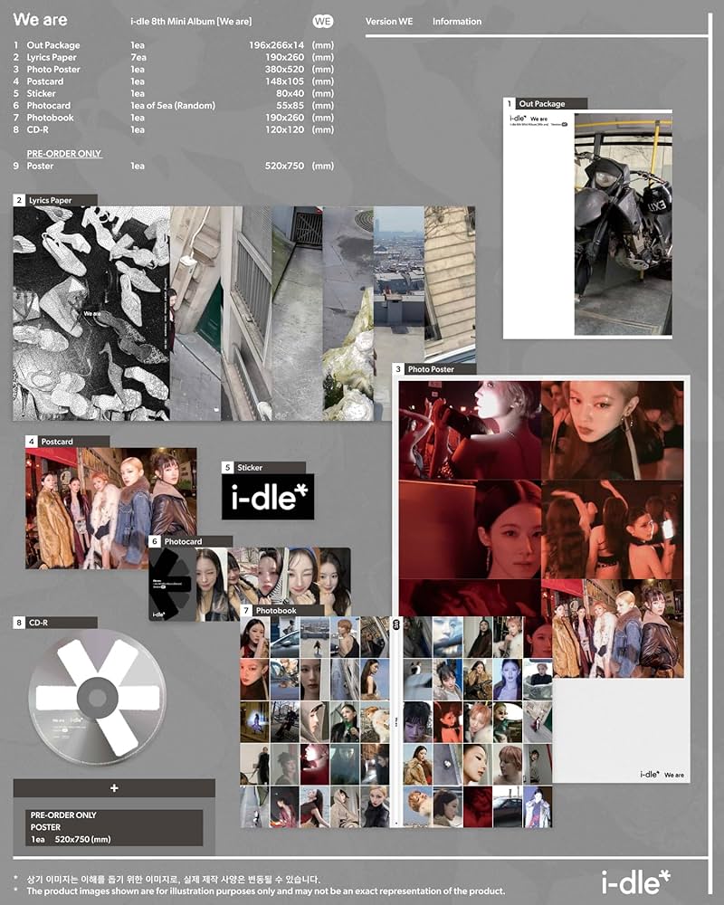 Amazon.co.jp: i-dle We are 8th Mini Album with Tracking Sealed