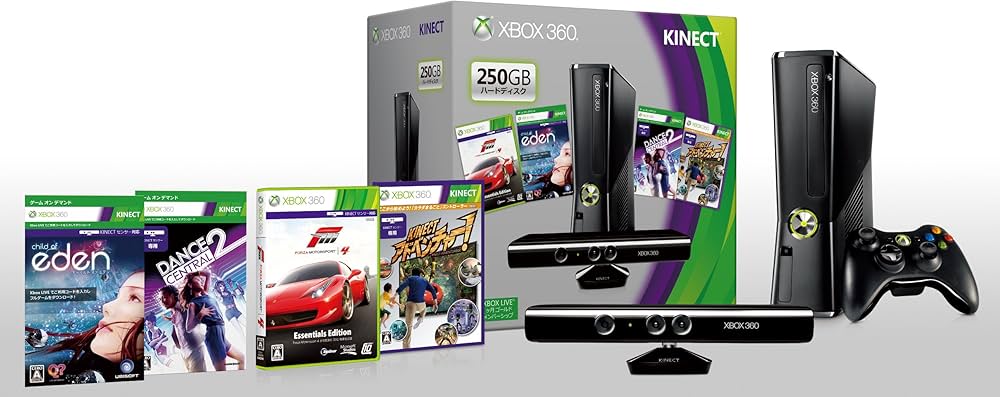 Amazon | Xbox 360 250GB + Kinect プレミアムセット【メーカー生産