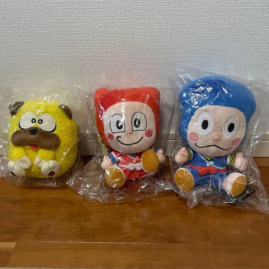 Amazon.co.jp: 忍者ハットリくん ミディアムぬいぐるみ 3種セット