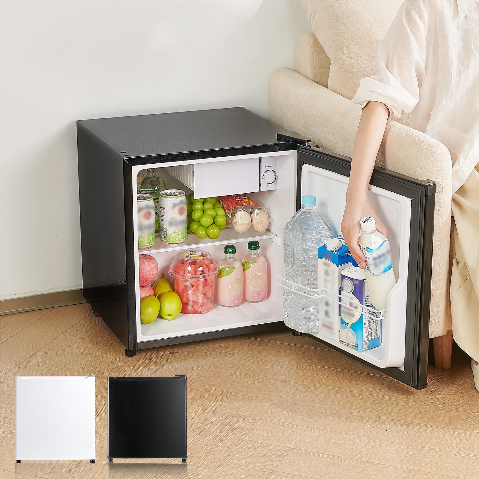 Amazon | 【暮らしにフィット、左右付け替え可能】 SKK 1ドア冷蔵庫