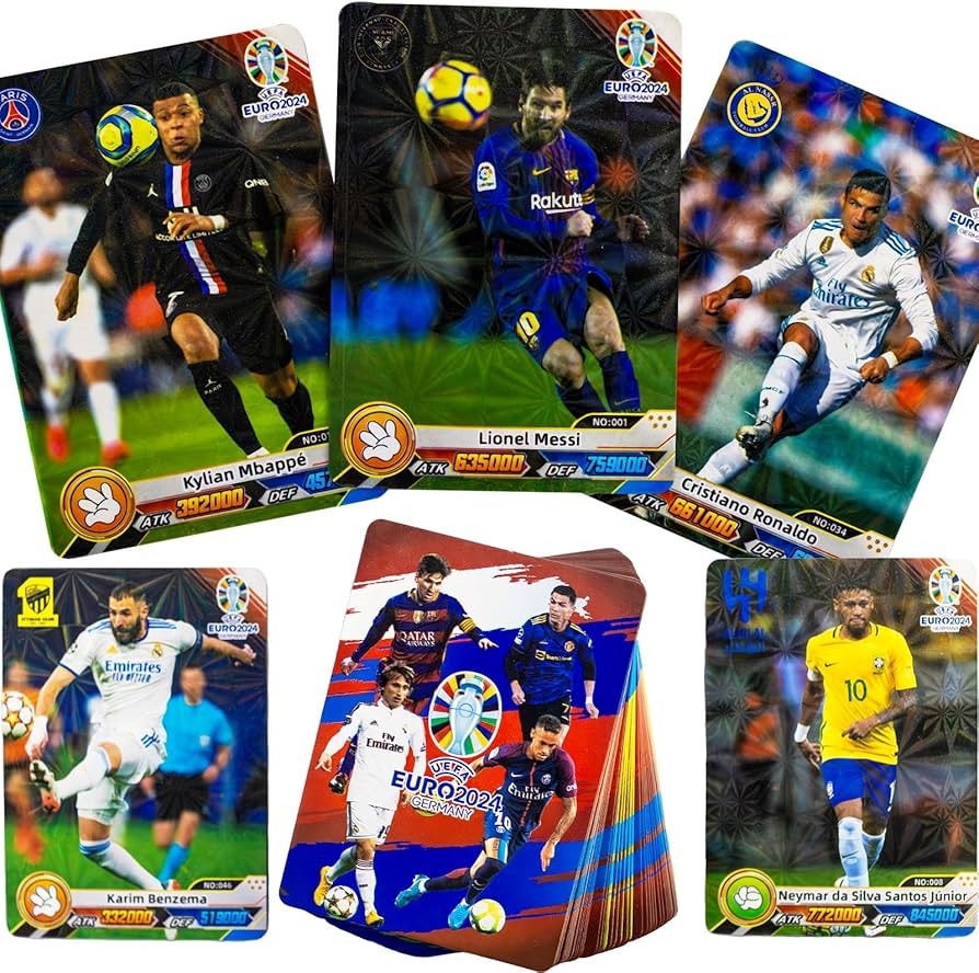 Amazon.co.jp: 2024年ユーロサッカー選手カード - 32人の偉大な