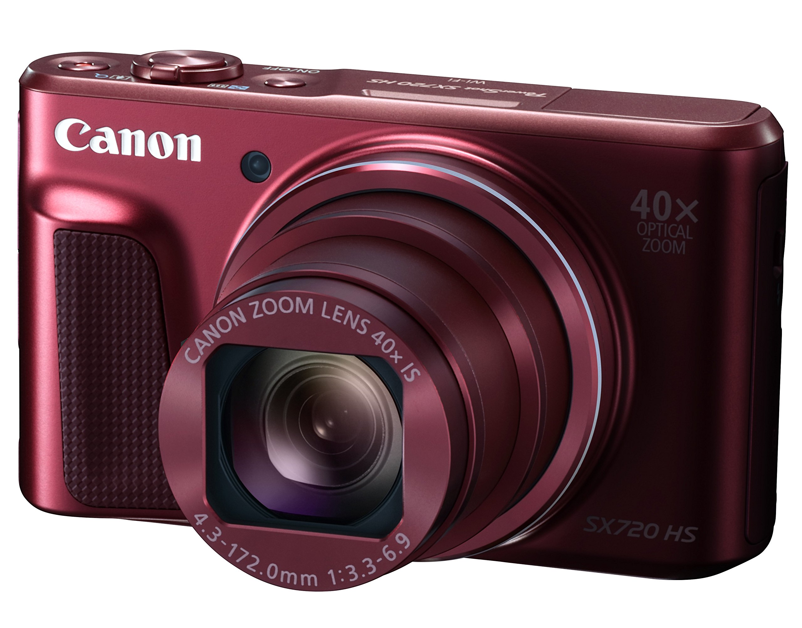 Amazon | Canon デジタルカメラ PowerShot SX720 HS レッド 光学40倍
