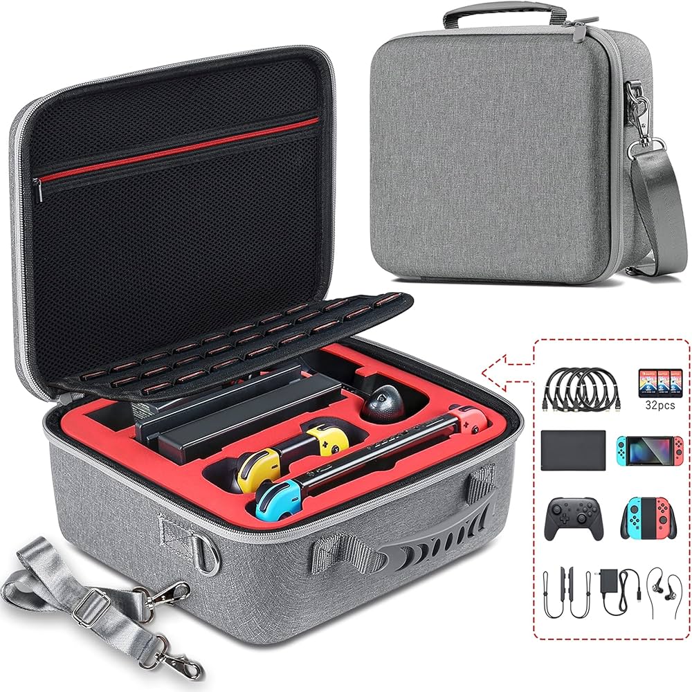 Amazon | ケース ゲーム本体 ケース ゲーム本体 用 収納バッグ 対応