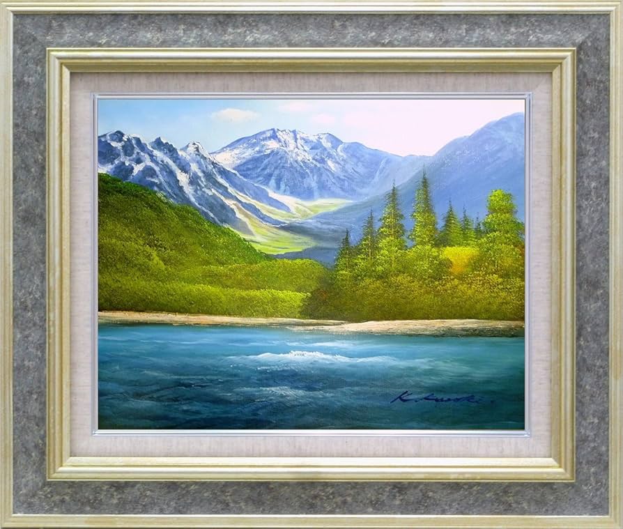 油絵 菅家令子 絵 絵画インテリア F6-G282023 風景 祈り 希望 奇跡