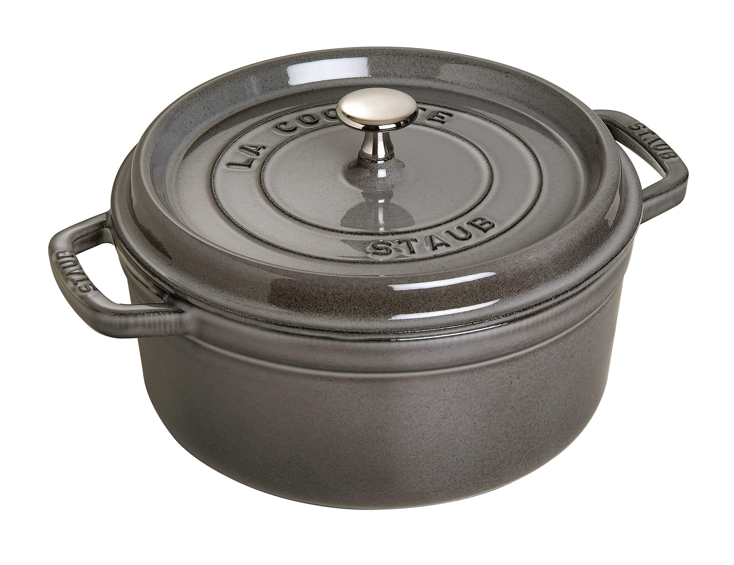 Amazon.com: STAUB Cast Iron Roaster/Cocotte, Round, 24 cm, 3.8 L