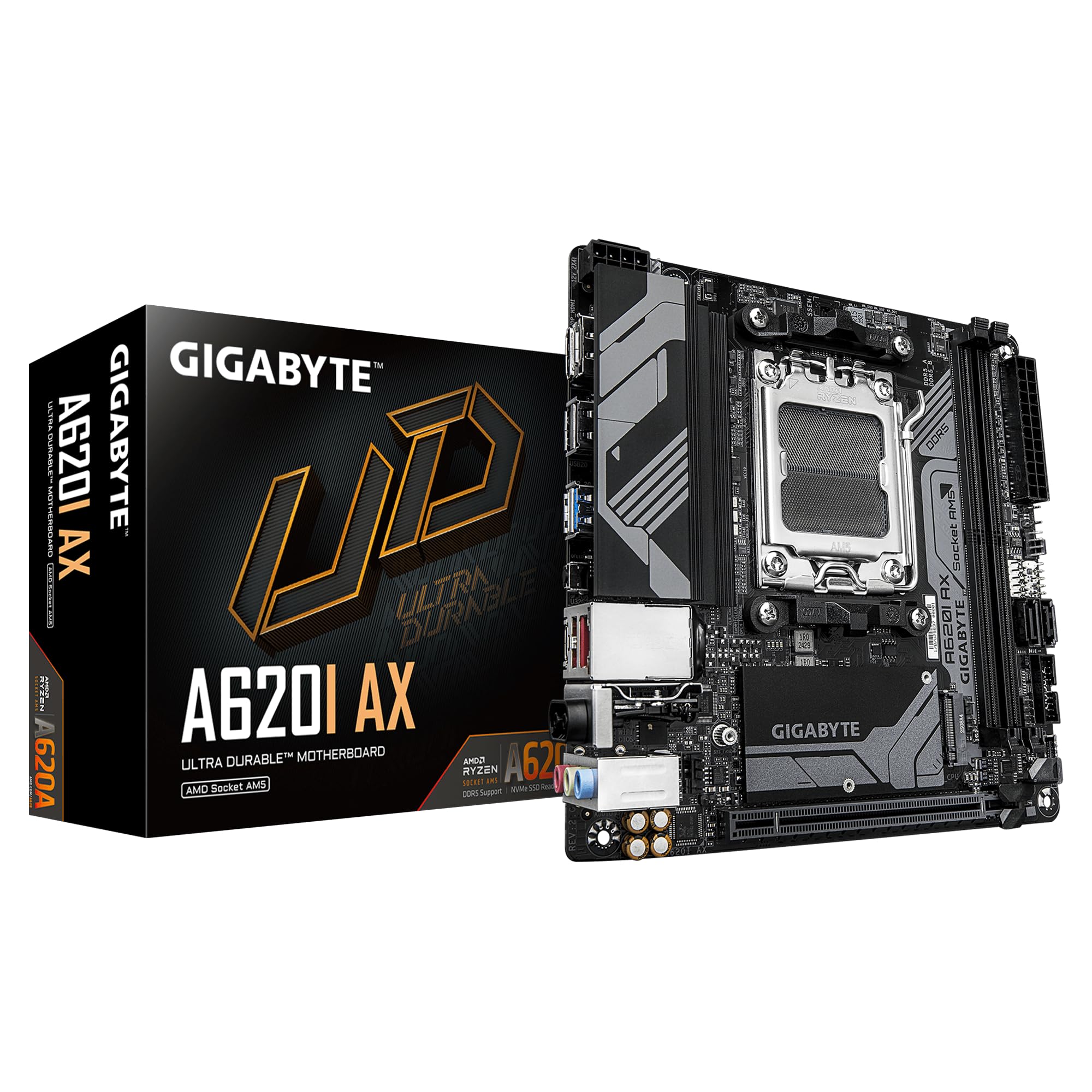Amazon.com: GIGABYTE A620I AX (AM5/ LGA 1718/ AMD/ A620/ Mini-ITX