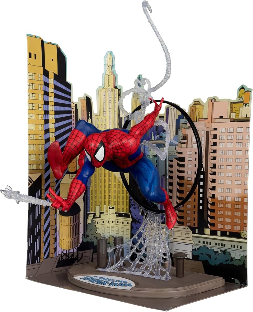 Marvel Spider-Man 1:6th Scale Posed Figure with Scene & Comic