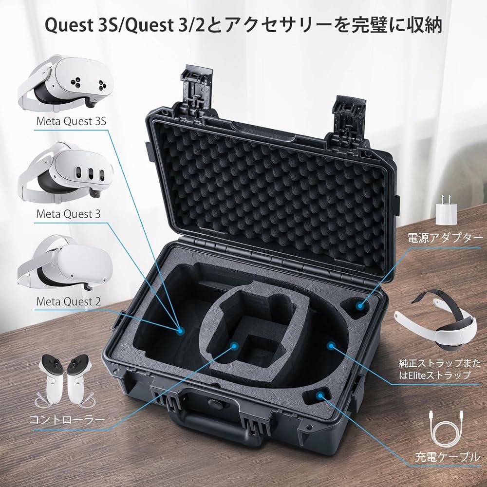 Amazon.co.jp: Lykus Titan OQ200 防水ハードケース Meta Quest 3S