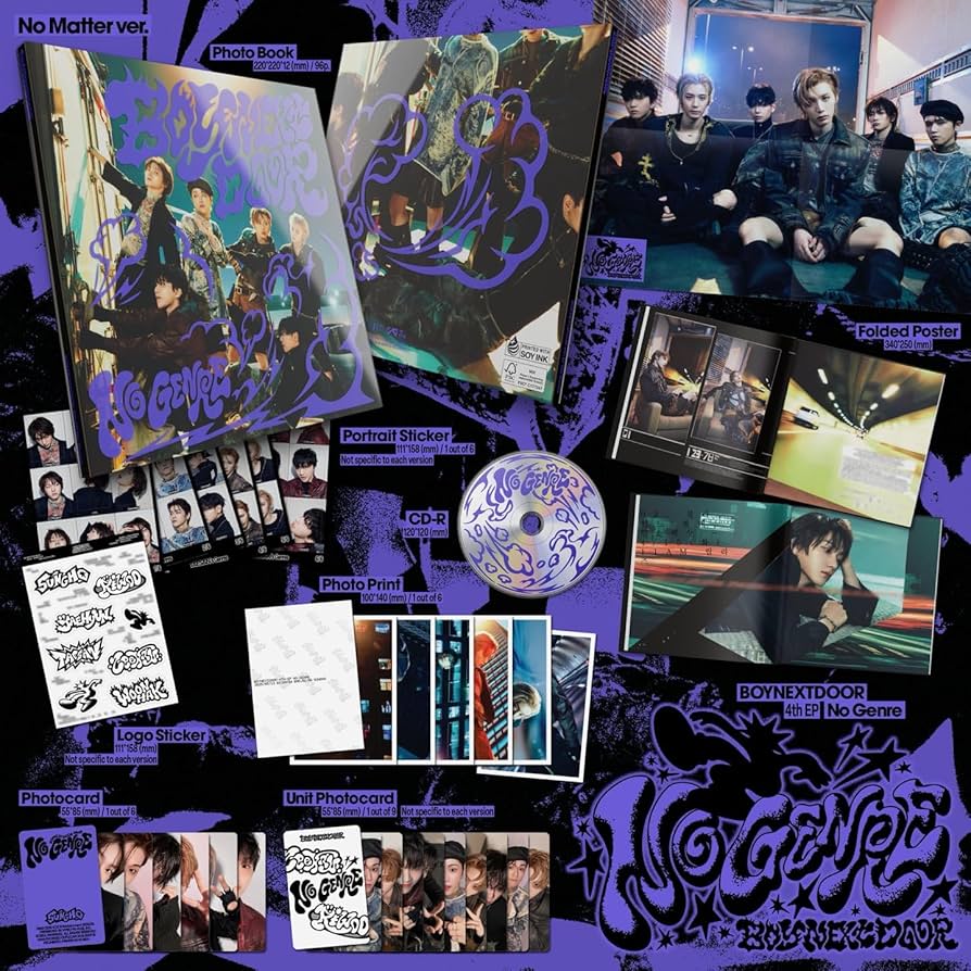Amazon.com: BOYNEXTDOOR NO GENRE [Photobook 3 Ver Set] 4th EP