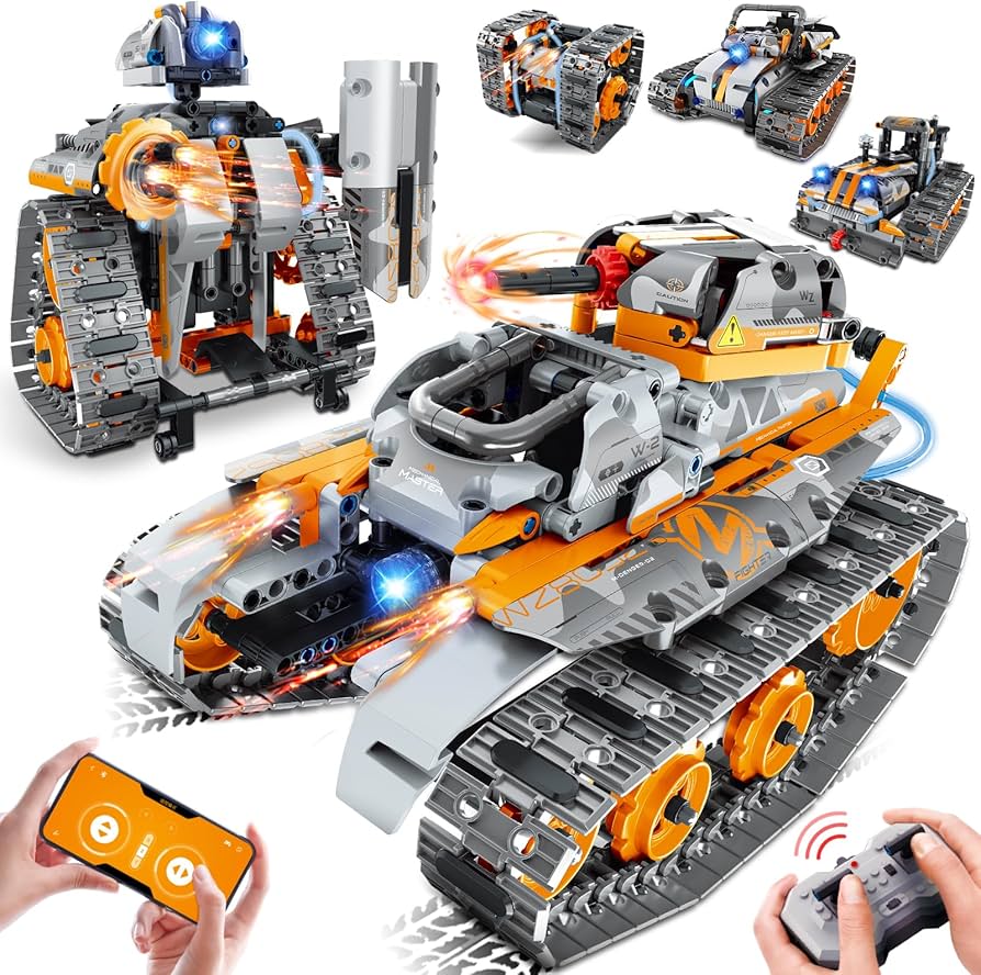 Amazon.com: MOJINO 5 in 1 STEM Building Set with LED Light, APP