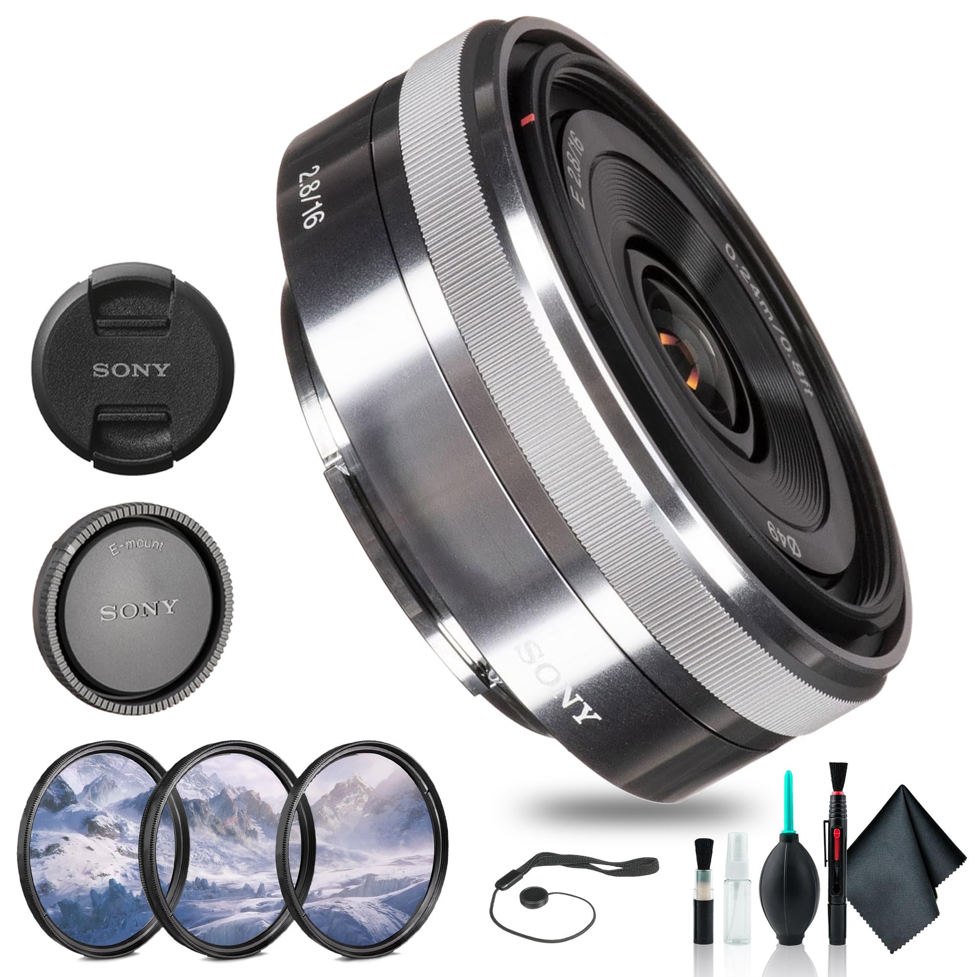 Amazon.com : Sony E 16mm F2.8 Wide-Angle Prime Lens (SEL16F28